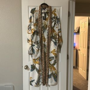 Floral/Animal Print kimono